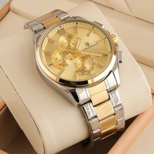 De Lawrence Two-Tone Chronograph Men's Watch Luxury Collection