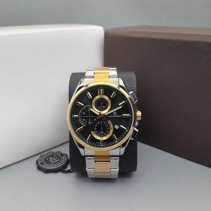 De Lawrence Two-Tone Chronograph Men's Watch Luxury Collection