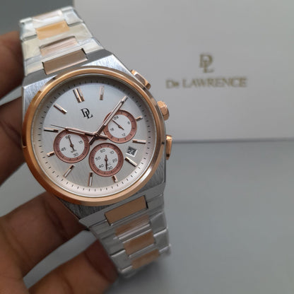 De Lawrence Two-Tone Chronograph Men's Watch Luxury Collection