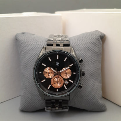 De Lawrence Two-Tone Chronograph Men's Watch Luxury Collection