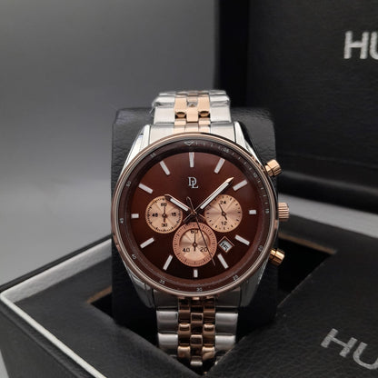 De Lawrence Two-Tone Chronograph Men's Watch Luxury Collection