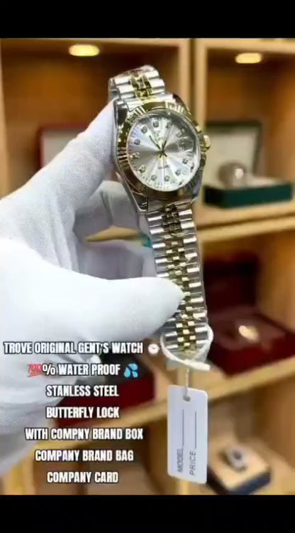 TROVE Men's Premium Stainless Steel Watch – Two-Tone