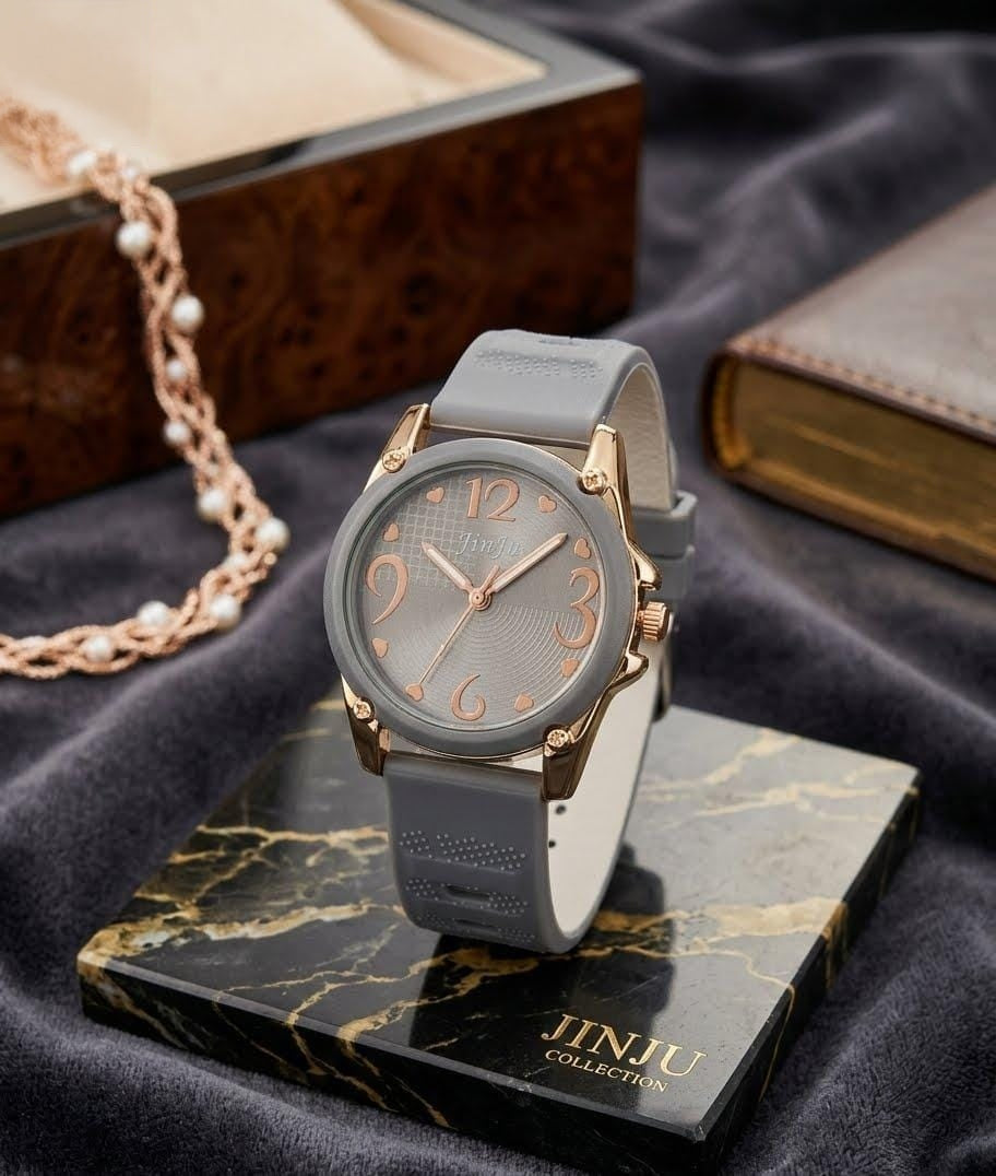 JinJu Premium Girls Watch – Stylish Round Dial & Quality Strap