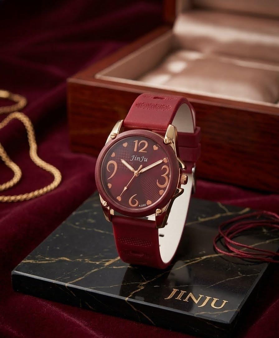 JinJu Premium Girls Watch – Stylish Round Dial & Quality Strap