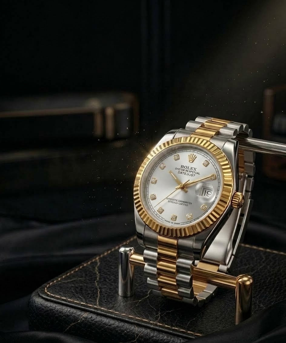 Premium Two Tone Datejust Luxury Men's Watch | Date Display