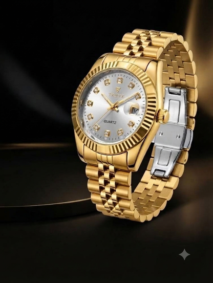 TROVE Men's Premium Stainless Steel Watch – Two-Tone