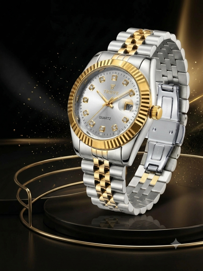 TROVE Men's Premium Stainless Steel Watch – Two-Tone
