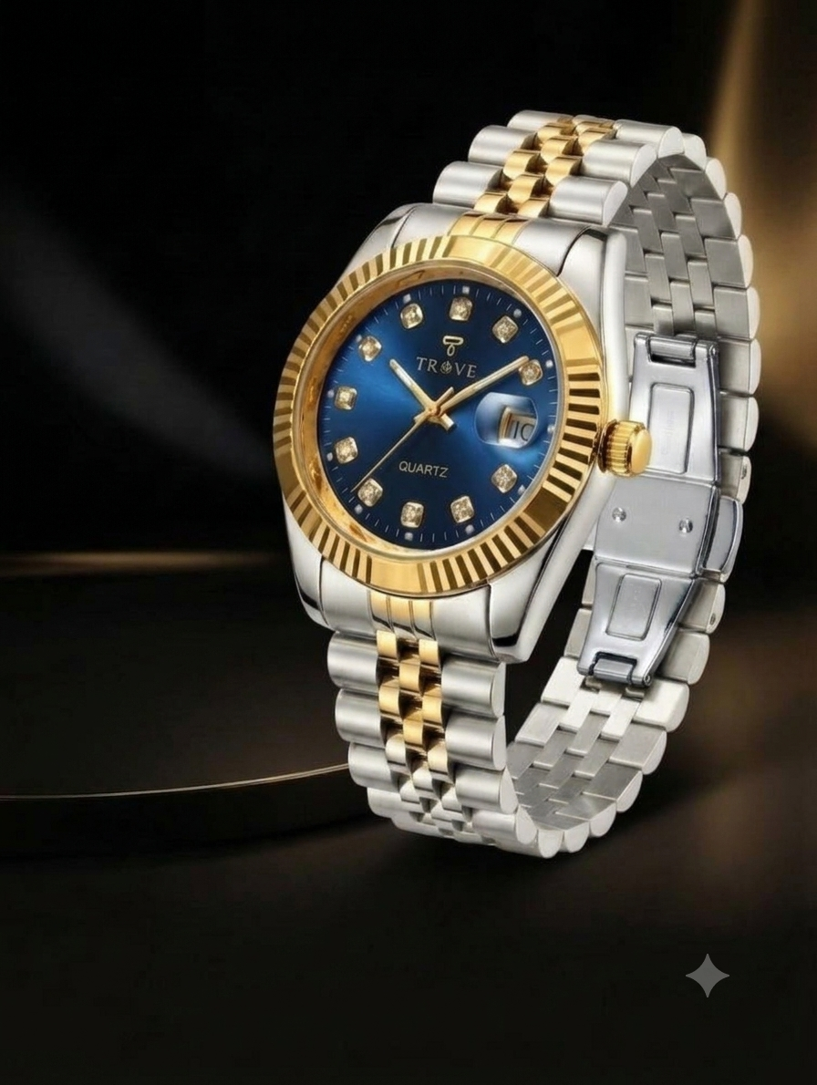 TROVE Men's Premium Stainless Steel Watch – Two-Tone