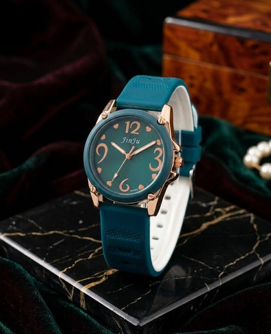JinJu Premium Girls Watch – Stylish Round Dial & Quality Strap