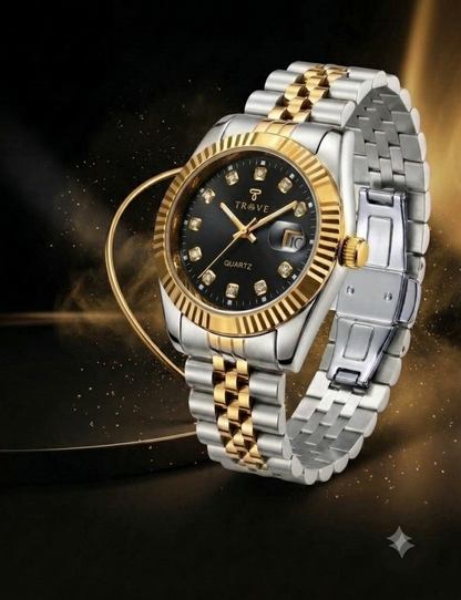 TROVE Men's Premium Stainless Steel Watch – Two-Tone