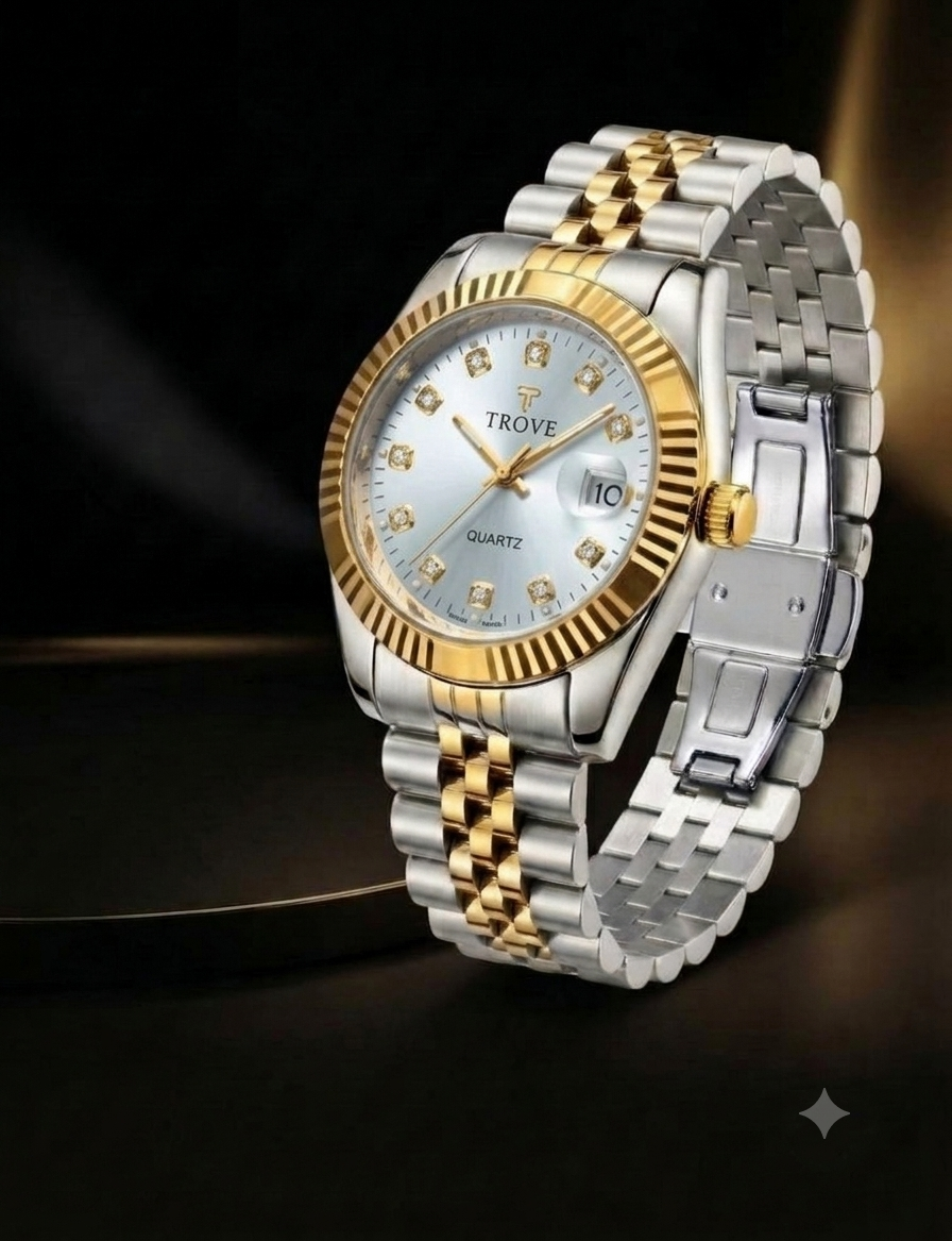 TROVE Men's Premium Stainless Steel Watch – Two-Tone