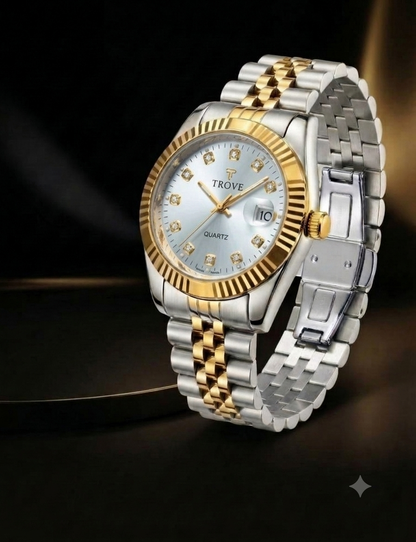 TROVE Men's Premium Stainless Steel Watch – Two-Tone