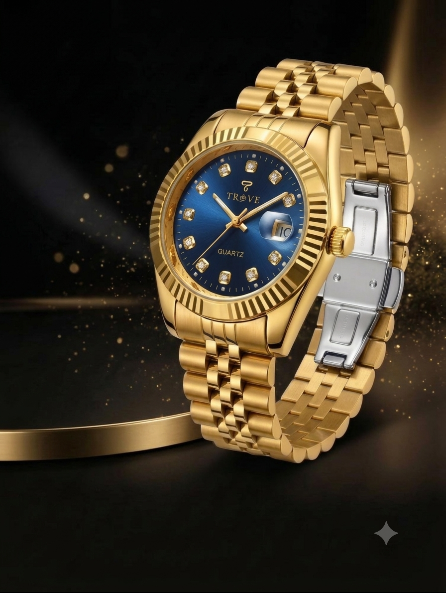 TROVE Men's Premium Stainless Steel Watch – Two-Tone