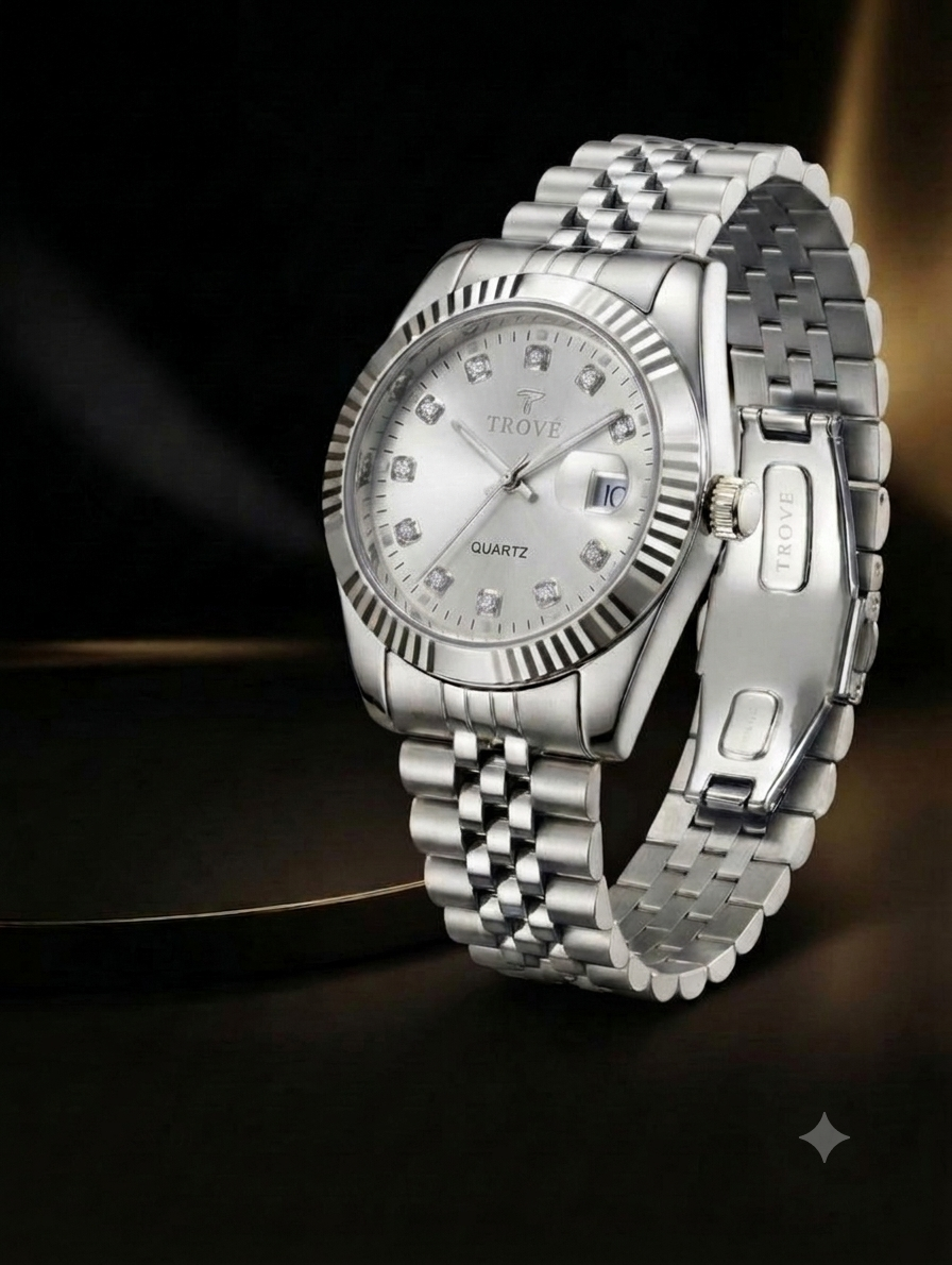 TROVE Men's Premium Stainless Steel Watch – Two-Tone