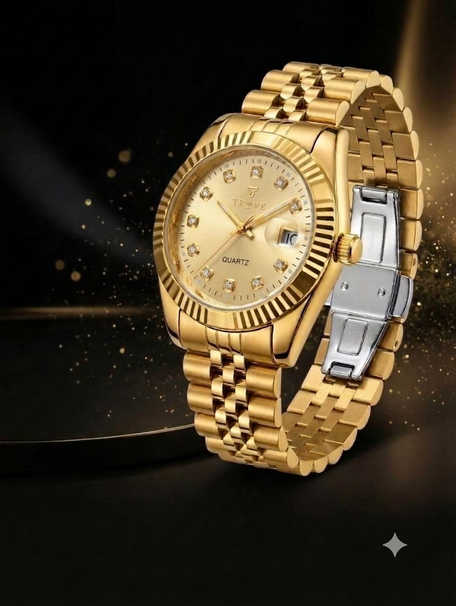 TROVE Men's Premium Stainless Steel Watch – Two-Tone