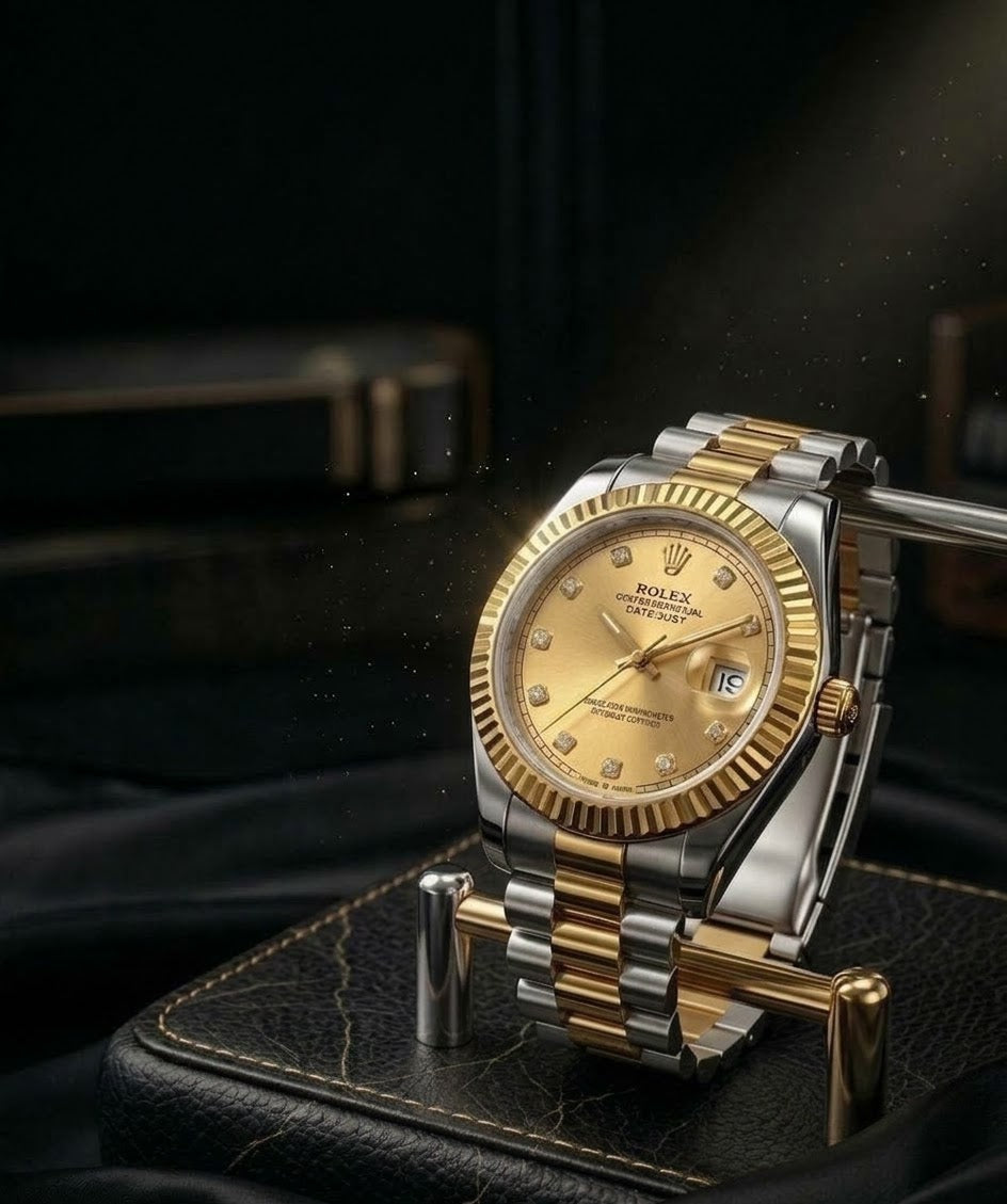 Premium Two Tone Datejust Luxury Men's Watch | Date Display