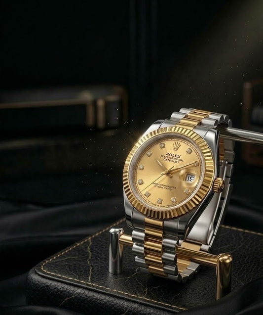 Premium Two Tone Datejust Luxury Men's Watch | Date Display